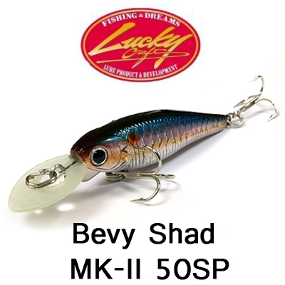 Lucky Craft Bevy Shad MK-II 50SP