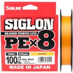 Плетёный шнур Sunline Siglon PE×8 250m (Orange) #10/130LB