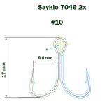 Крючки тройные Saikyo 7046 BN 2X № 10 (10шт)