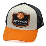 Бесболка Zetrix (Fish the chance) PVC-2402 оранжевый козырек/черная сетка