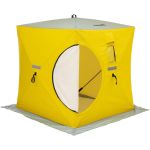 Палатка зимняя утепленная Helios Куб 1,5х1,5 yellow/gray (HS-ISCI-150YG)