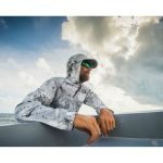 Термофутболка Simms Solarflex Hoody - Print, XXL, Cloud Camo Grey