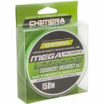 Шнур плетёный Chimera Megastrong Bright Green 150m #0.18mm. 9.5kg.