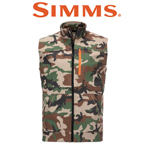 Simms Rogue Vest, CX Woodland Camo