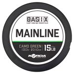 Леска Korda Basix Main Line 500м Camo green 0,35мм 12lb
