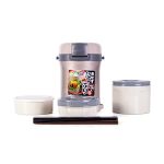 Термос для еды с контейнерами Tiger LWU-B170 Warm Silver