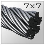 Поводки Metsui Yarazu 7X7 Brown Wire Leader, 25 см. 9 кг., в уп. 2 шт.