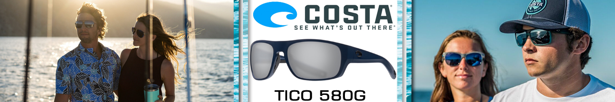 Costa Tico 580G Matte Midnight Blue/Gray Silver Mirror 580G