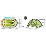 Палатка Canadian Camper Vista 2 AL (цвет green)