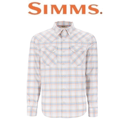 Simms Brackett LS Shirt, White Plaid