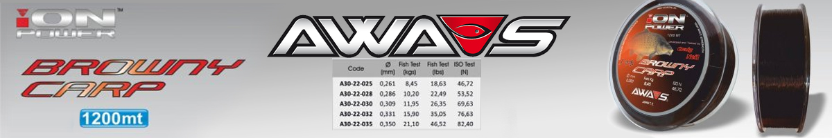 Awa-Shima ION Power Browny Carp 1200м