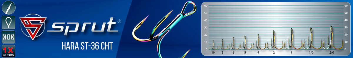 Sprut Hara ST-36 CHT (Treble Round Bend Hook CHT)