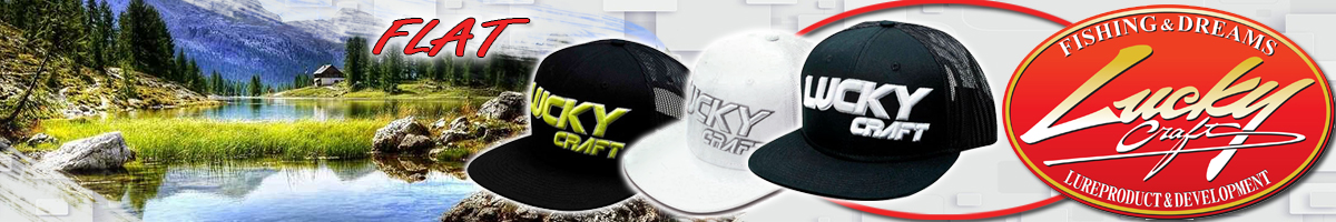 Lucky Craft Flat - Black and White/Gray