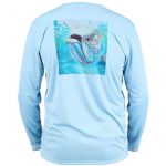 Термофутболка Simms Solar Tech Tee, Silver & Sun Faded Denim, L