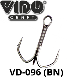 Vido Craft Outbarb Treble Hooks VD-096 (BN)