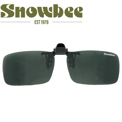 Snowbee Clip-on Flip-Up Sunglasses, Black/Smoke