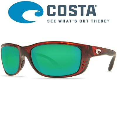 Costa Zane 580 P Tortoise/Green Mirror