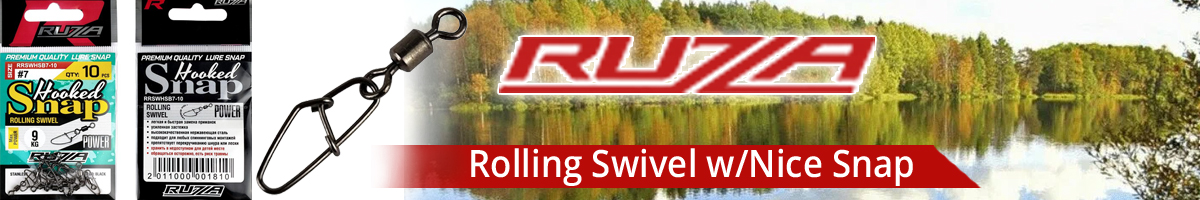 Ruzza Rolling Swivel w/Nice Snap Black