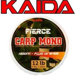 Kaida Fierce Carp Mono Fluo Orange 300m/850m/1200m/1300m