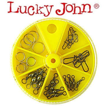 Lucky John Набор Вертлюги застежки кольца