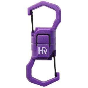 Карабин Hearty Rise Magnetic Locking Dual Carabiner HMC-2701, двойной, магнитный, цв. фиолет