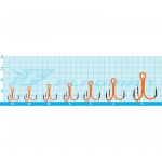 Крючок тройной Flagman Treble hook F36 Orange №14 5шт