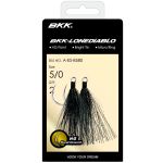 Крючок одинарный с опушкой BKK Lone Diablo Bucktail Black #4/0 (3шт)