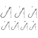 Одинарный крючок CF Micro Jig BH hook №4 10 шт