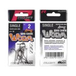 Крючок Ruzza Single Worm Hook Long Barb Shank №2 10шт