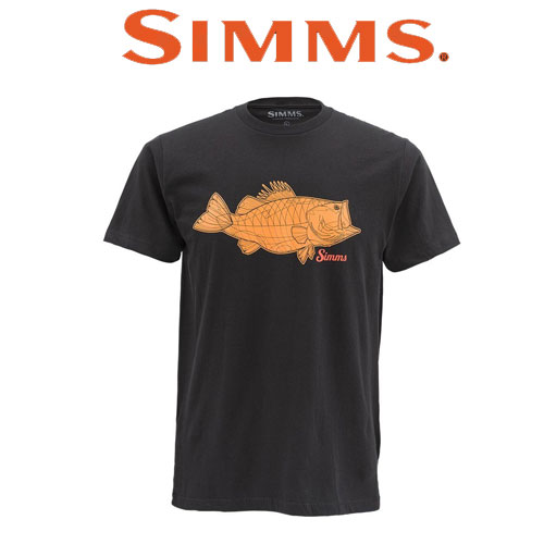 Simms Tightlines Bass SS T-Shirt Black
