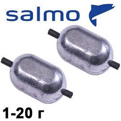 Груз Salmo Oval на силиконовой трубке