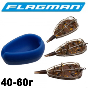 Flagman In-Line Flat Method Feeder Medium + Mould
