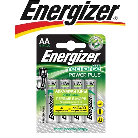 Energizer Power Plus NH15/AA 2000 BP4 Pre-Ch 1.2V