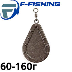 F-Fishing Грузило Гриппа с грунтозацепами