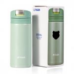 Термокружка Tiger MMX-A020 Mint Green 0,2 л (цвет мятно-зеленый, откидная крышка на кнопке)