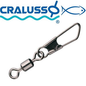 Cralusso Swivel & safety snap Карабин с вертлюгом