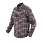 Рубашка с длинным рукавом Graff (хлопок, коричневый, клетка) 825-КО-XL
