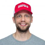Кепка Rapala Splash Logo красная c сеткой (APRSCTCRWG)