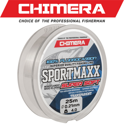 Chimera Sportmaxx 100% Fluorocarbon Super Soft Transparent 25m