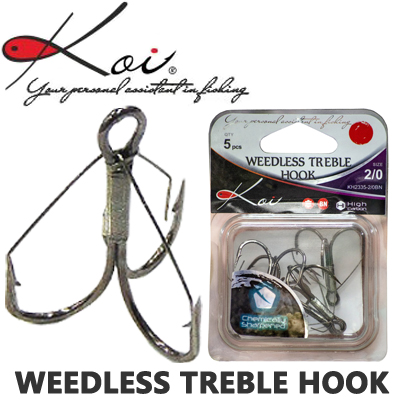 Koi Weedless Treble Hook