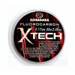 Леска флюорокарбон Kosadaka X-Tech 30м 0,10мм  LXTC010T