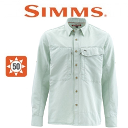 Simms Guide LS Shirt - Marl, Pale Green
