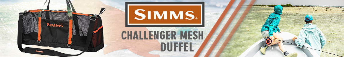 Simms Challenger Mesh Duffel, Black, 60L
