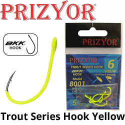 Prizyor Trout Series Hook Yellow BKK 8001