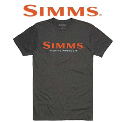 Simms Logo T-Shirt Charcoal Heather