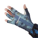 Перчатки без пальцев Aquatic ПЧ-09 (цвет Camo Blue, размер L/XL)