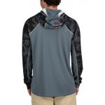 Термофутболка Simms SolarVent Hoody, Steel Blue/Storm, M