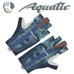 Aquatic UPF50+ Перчатки цвет Camo Blue