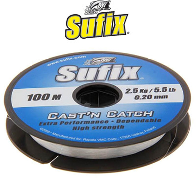 Sufix Cast'n Catch x10 Clear 100м 