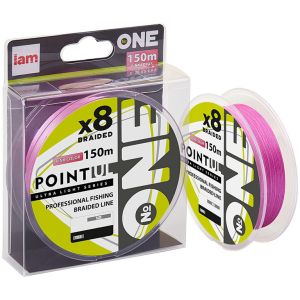 Плетёный шнур Iam №ONE PointUL Х8 150m (pink) d0.5 PE